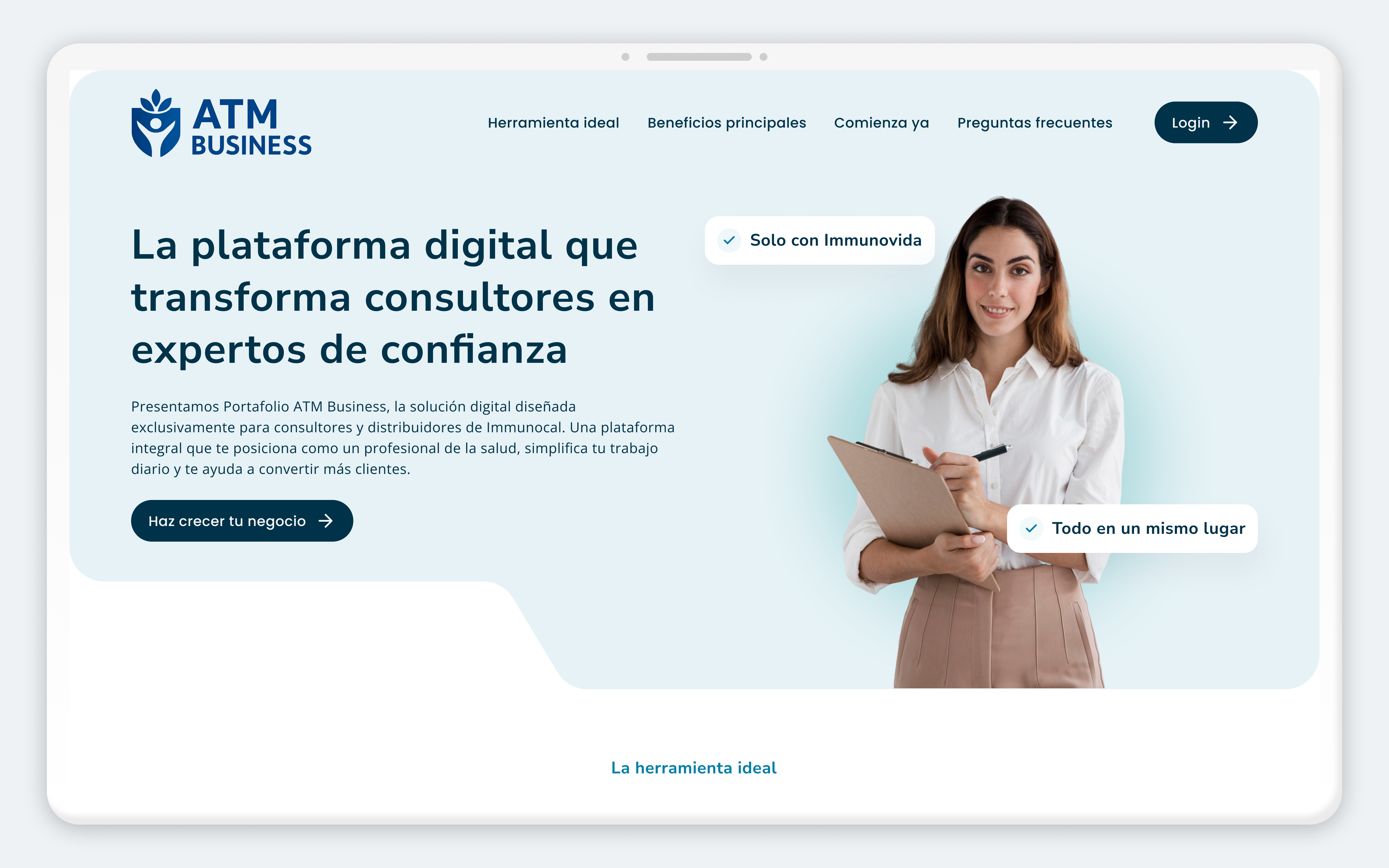 Atm Bussines Landing - Cover