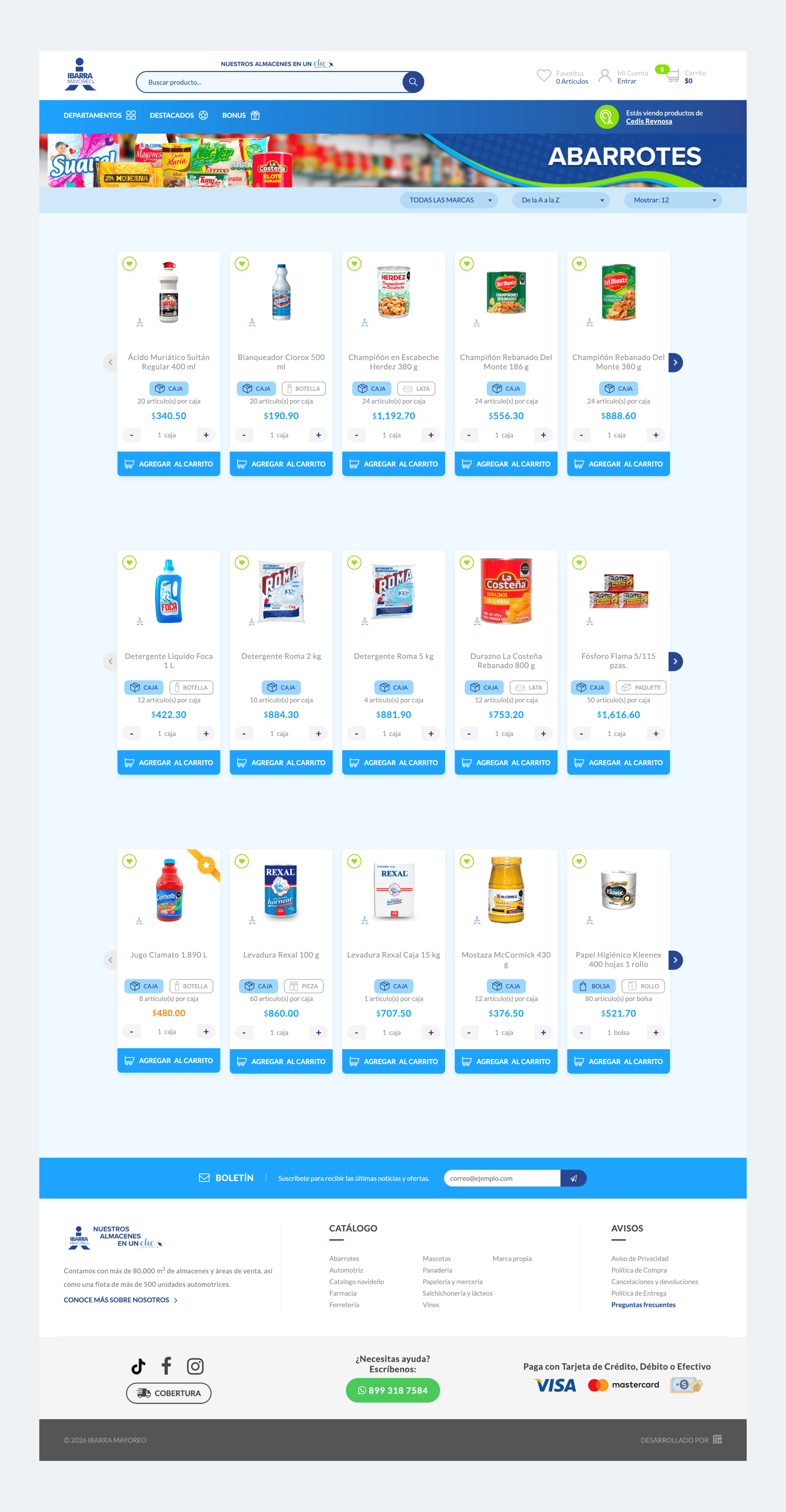 Ibarra Mayoreo - Products